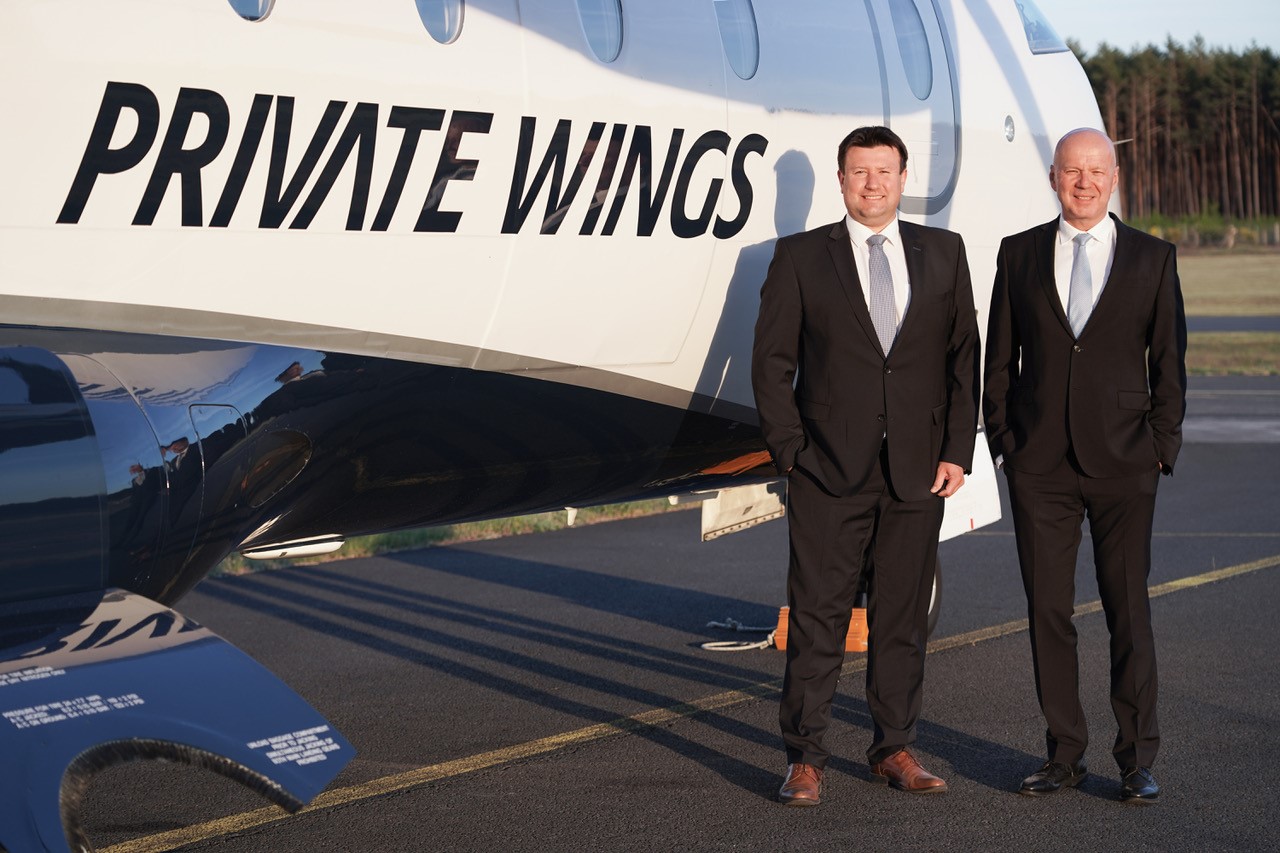 Private Wings management Frank Kusserow and Peter Gatz